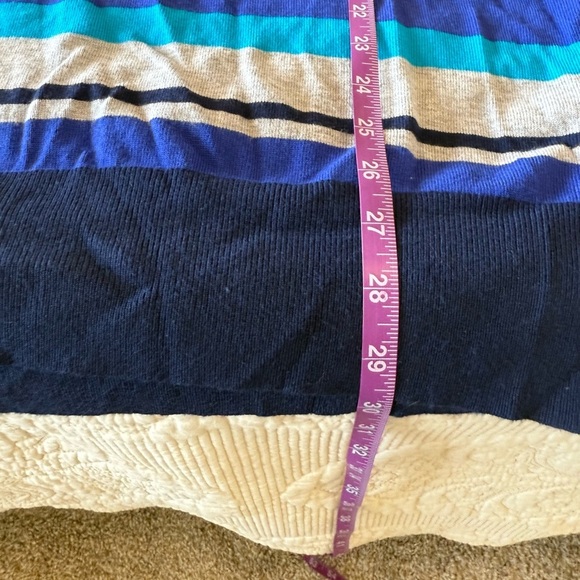 LANE BRYANT PLUS striped blue sweater women's 26/28 - Picture 2 of 7